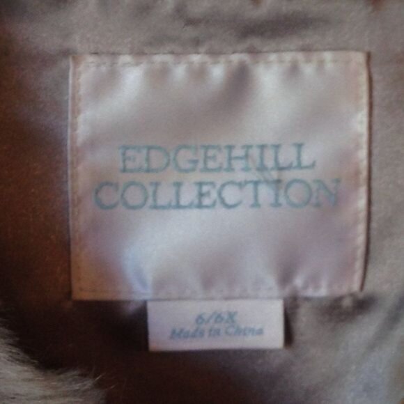 Edgehill Collection Furry Vest Grayish 6/6X - Picture 3 of 4
